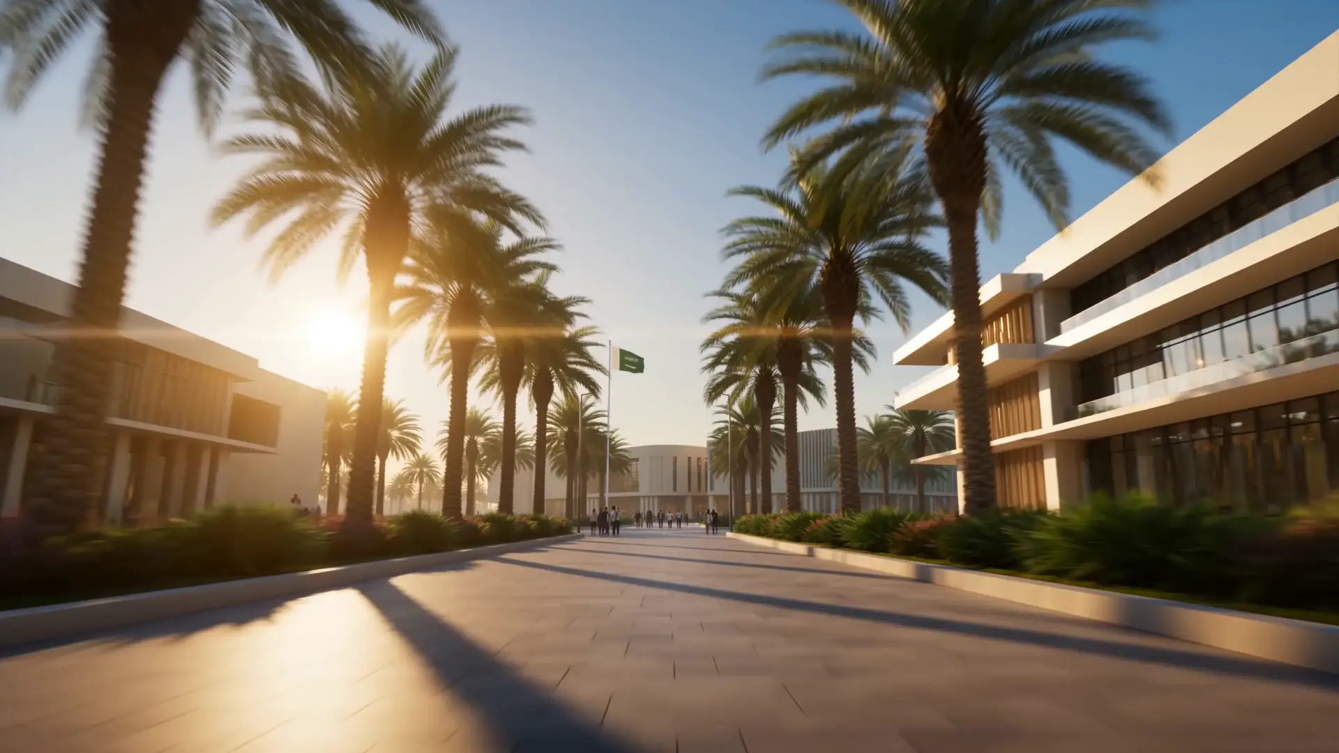 School campus powered by solar energy